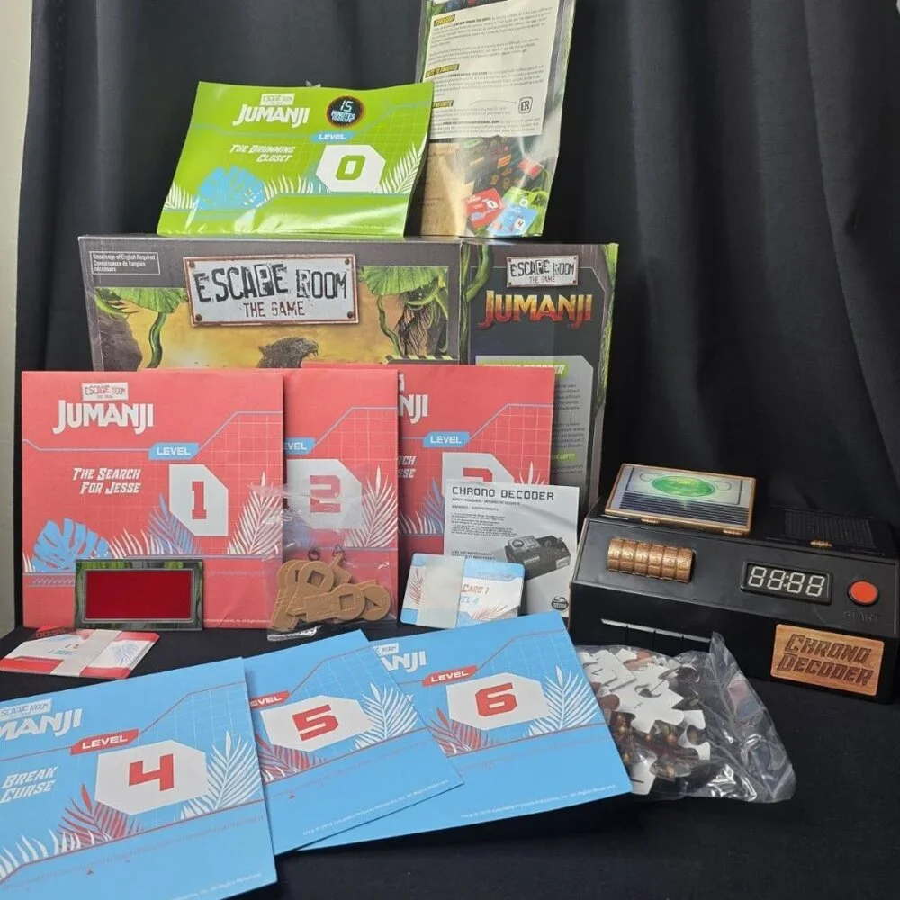 Jumanji Escape Room The Game Family Fun By Cardinal OPEN BOX Works - Picture 2 of 10
